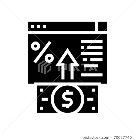 electronic deposit glyph icon vector black illustration electronic deposit glyph icon vector black illustration 70057740