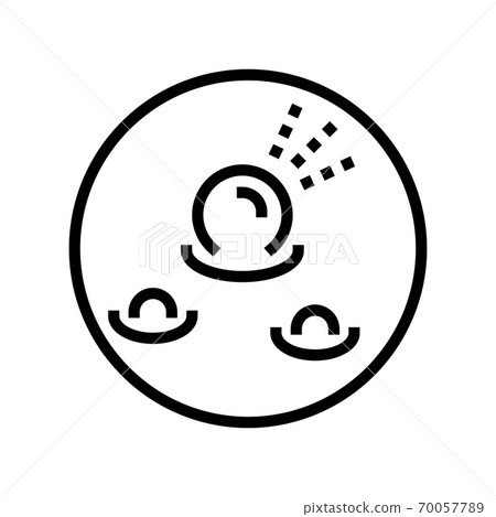pyogenic granuloma skin disease line icon vector illustration pyogenic granuloma skin disease line icon vector illustration 70057789