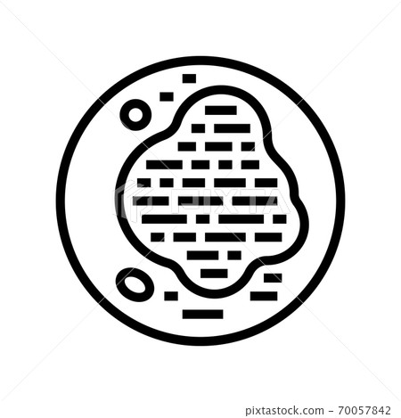 psoriasis skin disease line icon vector illustration 70057842