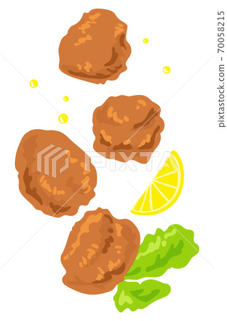 illustration of flying fried chicken 70058215
