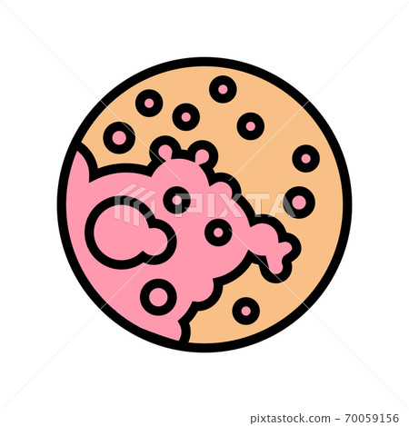 atopic dermatitis skin disease color icon vector illustration atopic dermatitis skin disease color icon vector illustration 70059156
