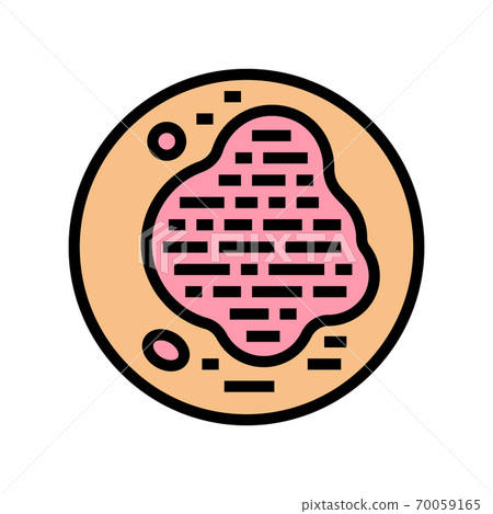psoriasis skin disease color icon vector illustration psoriasis skin disease color icon vector illustration 70059165