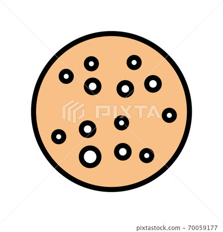 chronic blistering skin disease color icon vector illustration 70059177