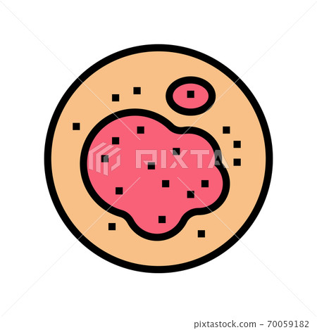 eczema skin disease color icon vector illustration 70059182