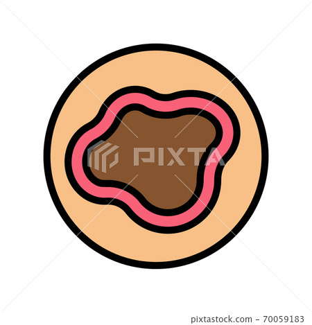 bruise skin disease color icon vector illustration 70059183