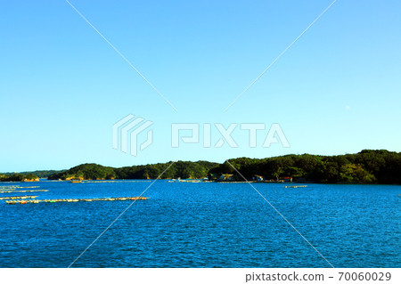 Scenery seen from Kashikojima Espana Cruise in Shima City, Mie Prefecture, Ago Bay, Sea, Sky, Sun [September] 70060029