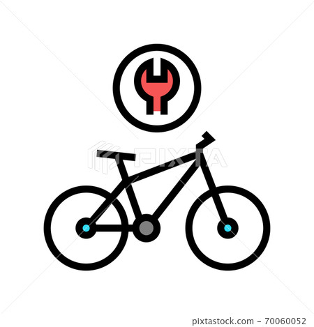 complex bike repair color icon vector illustration complex bike repair color icon vector illustration 70060052