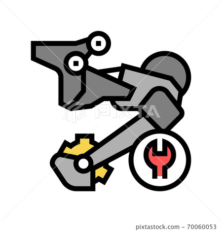 rear switch repair color icon vector illustration rear switch repair color icon vector illustration 70060053