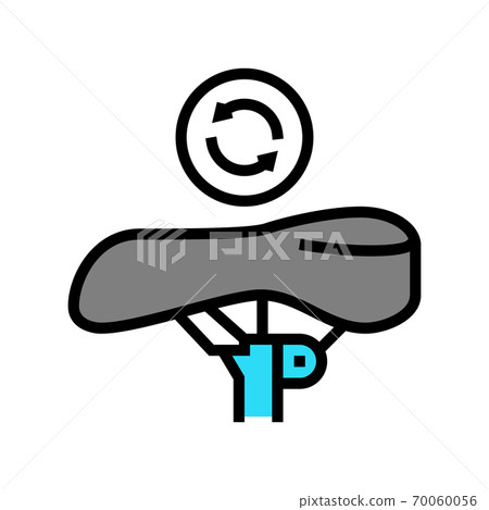 bicycle seat adjustment color icon vector illustration bicycle seat adjustment color icon vector illustration 70060056