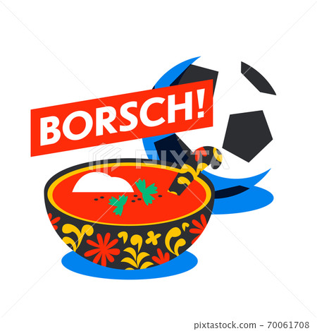Russian traditional soup borsch. Beetroot borscht. Russian menu. Russian traditional soup borsch. Beetroot borscht. Russian menu. 70061708