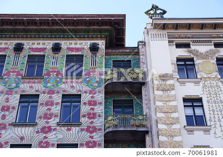 Majolica House and Medallion House, a housing complex by Otto Wagner in Vienna 70061981