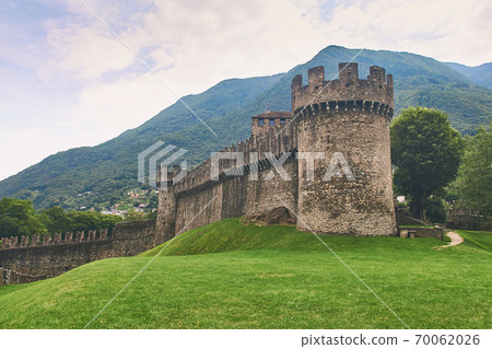 Beautiful medieval Montebello castle in Bellinzona 70062026