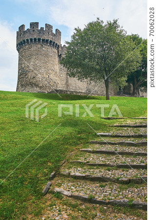 Beautiful medieval Montebello castle in Bellinzona 70062028