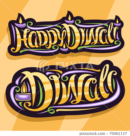 Vector logos for Indian Diwali Festival 70062137