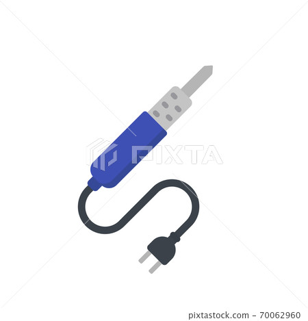 soldering iron vector icon on white soldering iron vector icon on white 70062960