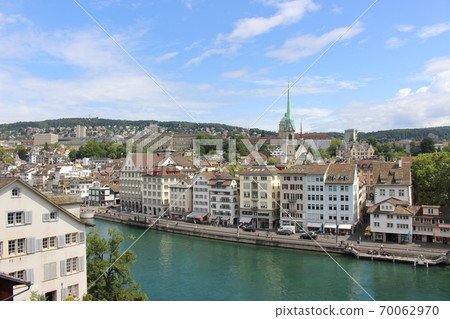 View of the old town from the Lindenhof hill in Zurich, Switzerland View of the old town from the Lindenhof hill in Zurich, Switzerland 70062970
