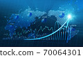 Rising chart 70064301