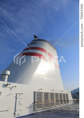 Shin Nihonkai Ferry That Funnel Stock Photo