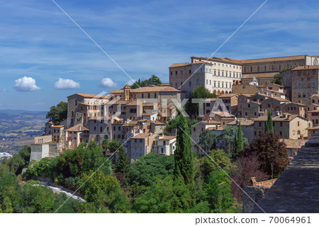 Todi (Umbria, Italy) Beautiful view of the medieval hill town 70064961