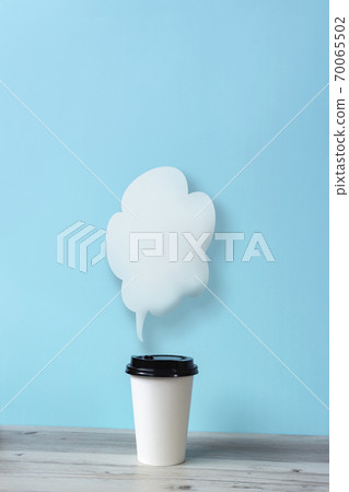 Coffee and steam blank. Hot drink and steam balloon Coffee and steam blank. Hot drink and steam balloon 70065502