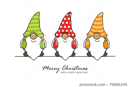 christmas greeting card with cute christmas dwarf christmas greeting card with cute christmas dwarf 70066209