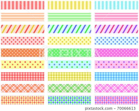 Masking tape with various patterns - Stock Illustration [70066613] - PIXTA