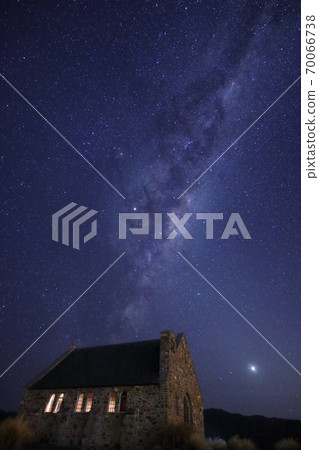 Shepherd's Church, Decapo, Tekapo, Lake, Starry Sky, Universe (New Zealand) 70066738