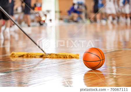 Bright gym and basketball Bright gym and basketball 70067111
