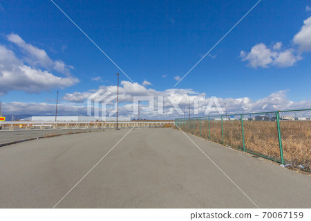 Yumeshima-Northward from the intersection near Yumeshimahigashi 1-January 2019 70067159