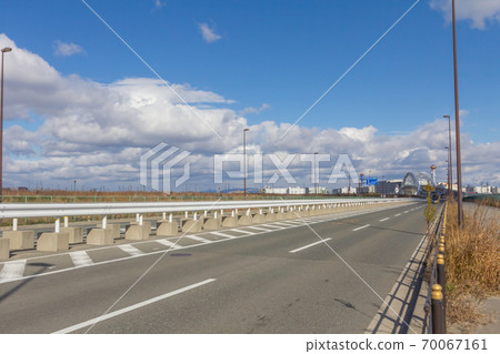 夢島-從夢島東1沿縣道向夢舞大橋走-2019年1月 70067161