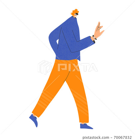 People with vr glasses. Vector virtual reality set 70067832