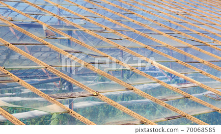 Greenhouse. A close up of an industrial greenhouse on a farm in Turkler in the province of Alanya, southern Turkey. Greenhouse. A close up of an industrial greenhouse on a farm in Turkler in the province of Alanya, southern Turkey. 70068585