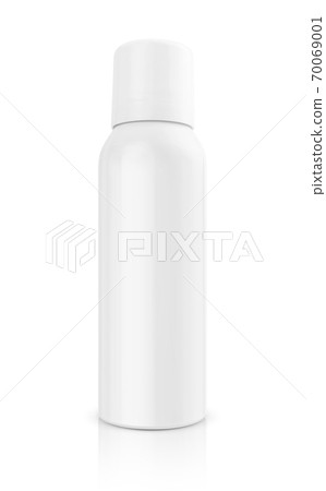 white aluminum spray bottle for health care product design mock-up 70069001