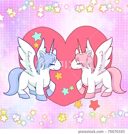 Unicorn heart / background version Unicorn heart / background version 70070385