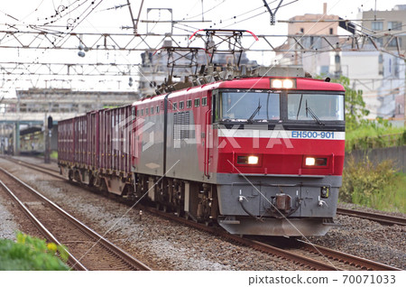 東海道本線平塚JR貨運EH500-901（仙台） 70071033