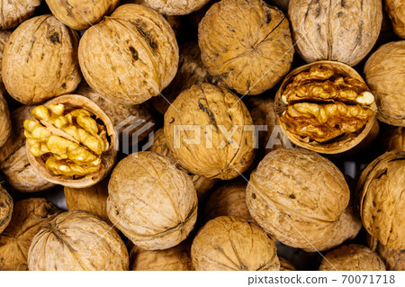 Background of the whole walnuts 70071718