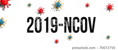 2019-NCOV theme with virus craft objects 2019-NCOV theme with virus craft objects 70072750