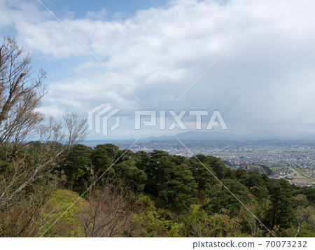 新潟縣上越市春日山城堡遺址的景色 70073232