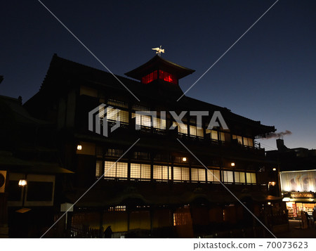 Dogo Onsen main building night view 70073623