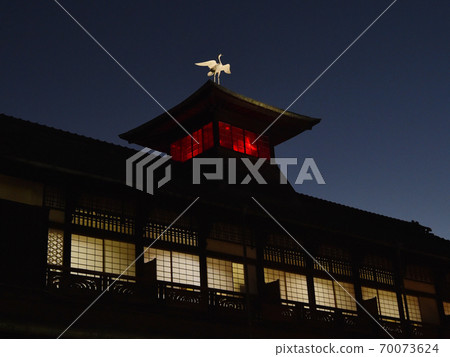 Dogo Onsen main building night view 70073624