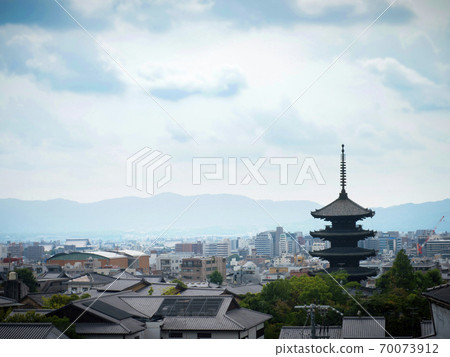 京都府，京都府八坂塔（法漢寺）和京都市 70073912