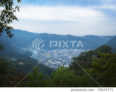 岡山縣Bichu Matsuyama城堡的城堡路景 岡山縣Bichu Matsuyama城堡的城堡路景 70074771
