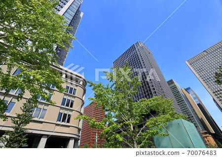 東京站丸之內站前廣場的景色 東京站丸之內站前廣場的景色 70076483