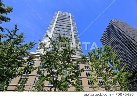 東京站丸之內站前廣場的景色 東京站丸之內站前廣場的景色 70076486