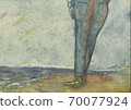 Beach (transparent watercolor, ink) 70077924