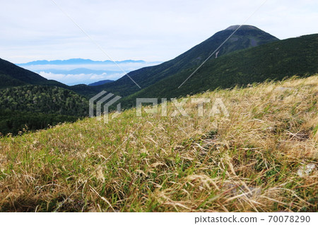 View of Mt. Tateshina from Mt. Futago in early autumn View of Mt. Tateshina from Mt. Futago in early autumn 70078290