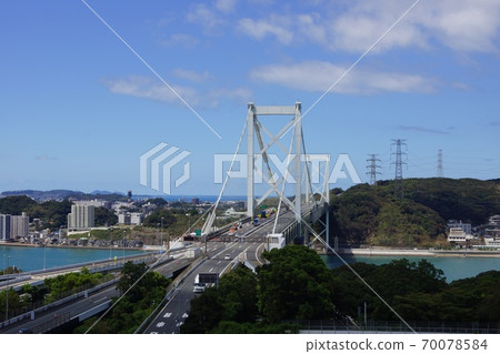 Kammonkyo seen from the second observatory in Moji-ku, Kitakyushu Kammonkyo seen from the second observatory in Moji-ku, Kitakyushu 70078584