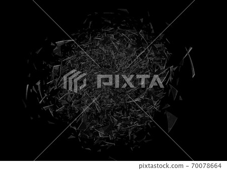 Abstract background swirling with white triangular debris 70078664