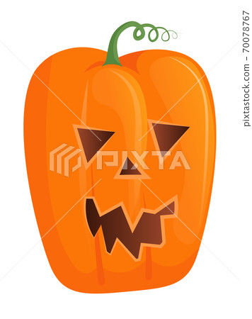 Halloween pumpkin isolated on white background - Stock Illustration ...