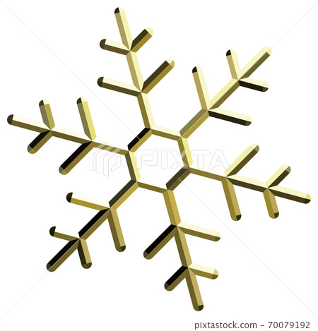 矢量圖的三維雪晶金背景透明 矢量圖的三維雪晶金背景透明 70079192